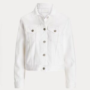 Forever 21 modified/distressed White Denim Jacket.